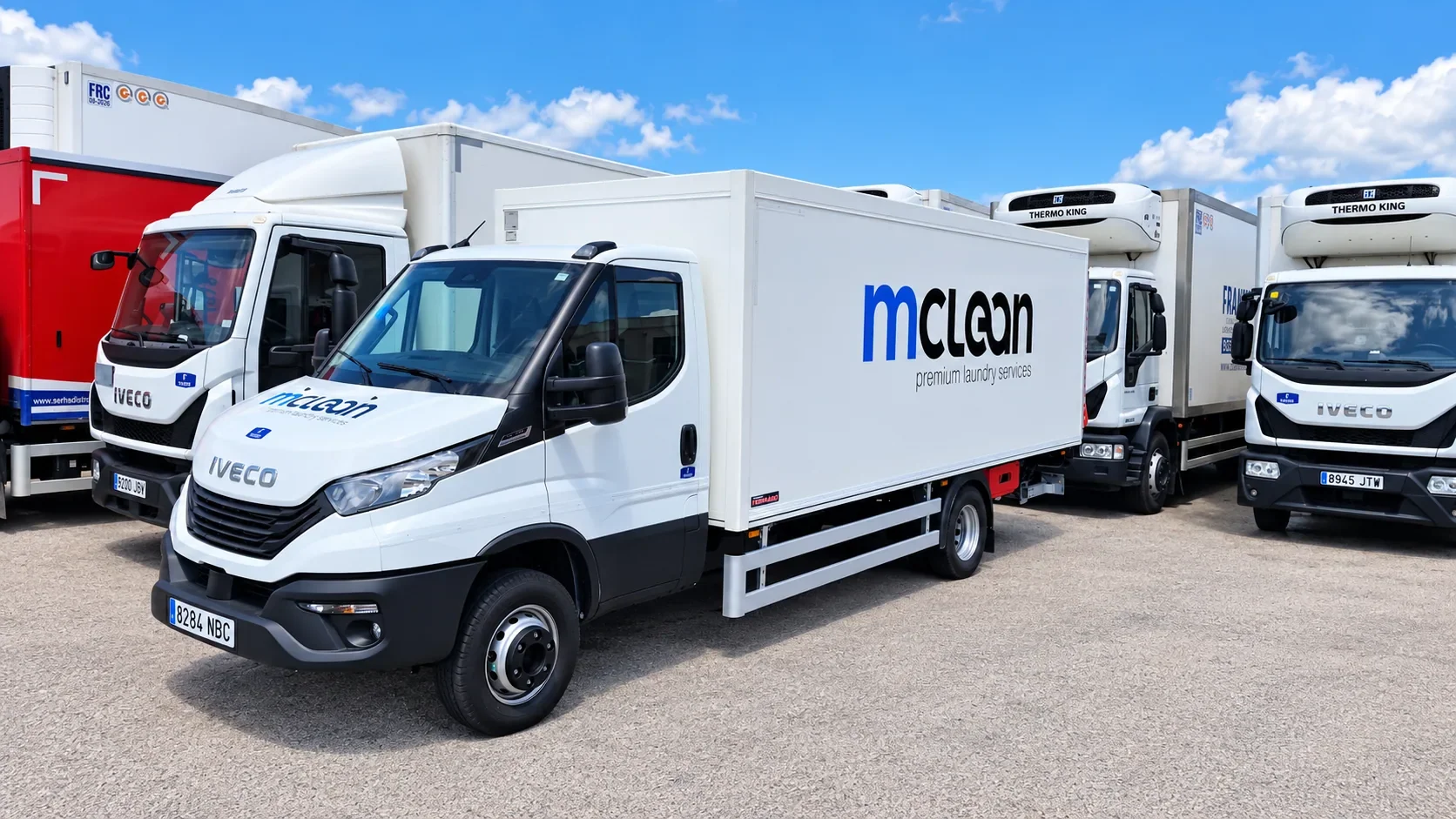 Flota de camions blancs de McLean